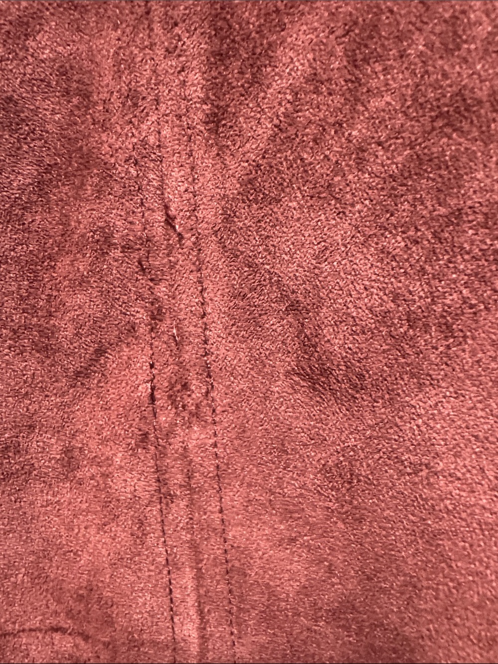 Market & Spruce Rust-Tone Draped Faux Suede Jacket - Picture 6 of 6
